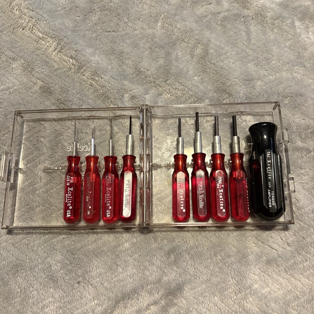 Xcelite PS-89 9 Piece Hex Allen Socket Driver Set USA MADE